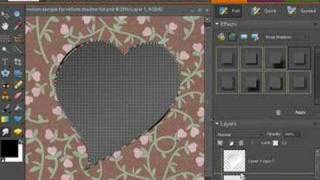 Digital Scrapbooking Tutorial - Vellum Shadows