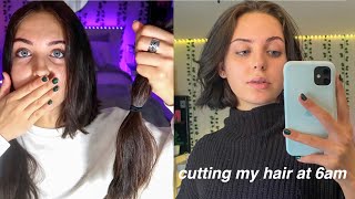 CUTTING MY HAIR *REALLY* SHORT AT HOME| thx brad mondo