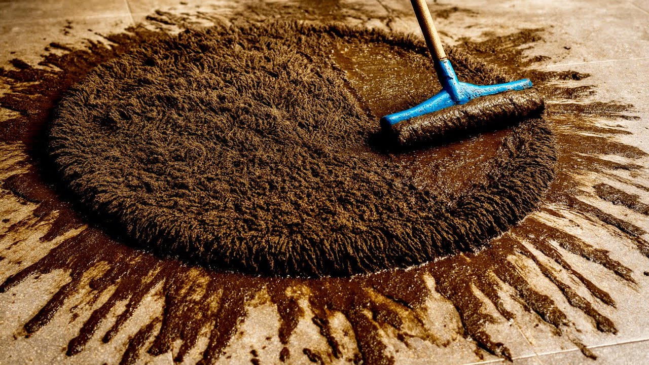 Deep Cleaning This Filthy Shaggy Rug Is Oddly Satisfying(EXTREME Rug Restoration)