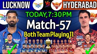 IPL 2024 | Match-57 | Lucknow Super Giants vs Sunrisers Hyderabad Playing 11 | LSG vs SRH Playing 11