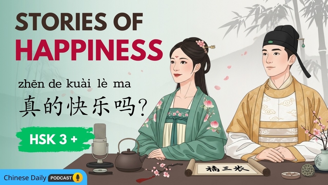 HSK 3+ | Учите китайский через истории о счастье (听故事学中文) | Подкаст