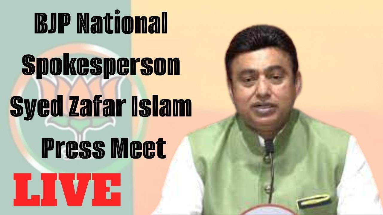 Live : BJP National Spokesperson Syed Zafar Islam Press Meet | SAKSHITHA NEWS