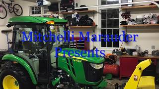 #6 John Deere 3046R Cab Tractor Snow Blowing Wet Heavy Snow in WNY