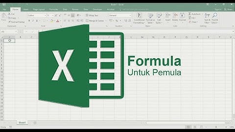 5. Belajar Excel - Formula Untuk Pemula