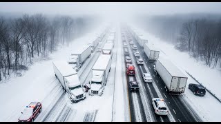 Chaos in Mississippi Today! Massive Ice Storm Triggers Dozens of Crashes in Tennessee
