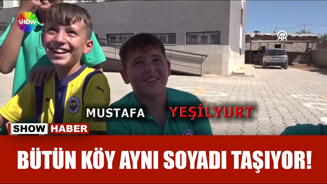 Bu köyde herkesin soyadı ''Yeşilyurt''