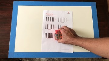 Reading a barcode with Edison robot.