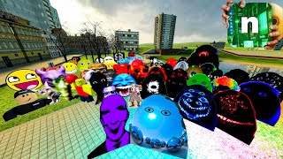 Angry MUNCI Family & Nico's Nextbots in VERY BIG Construct! Nico's Nextbots Garry's Mod