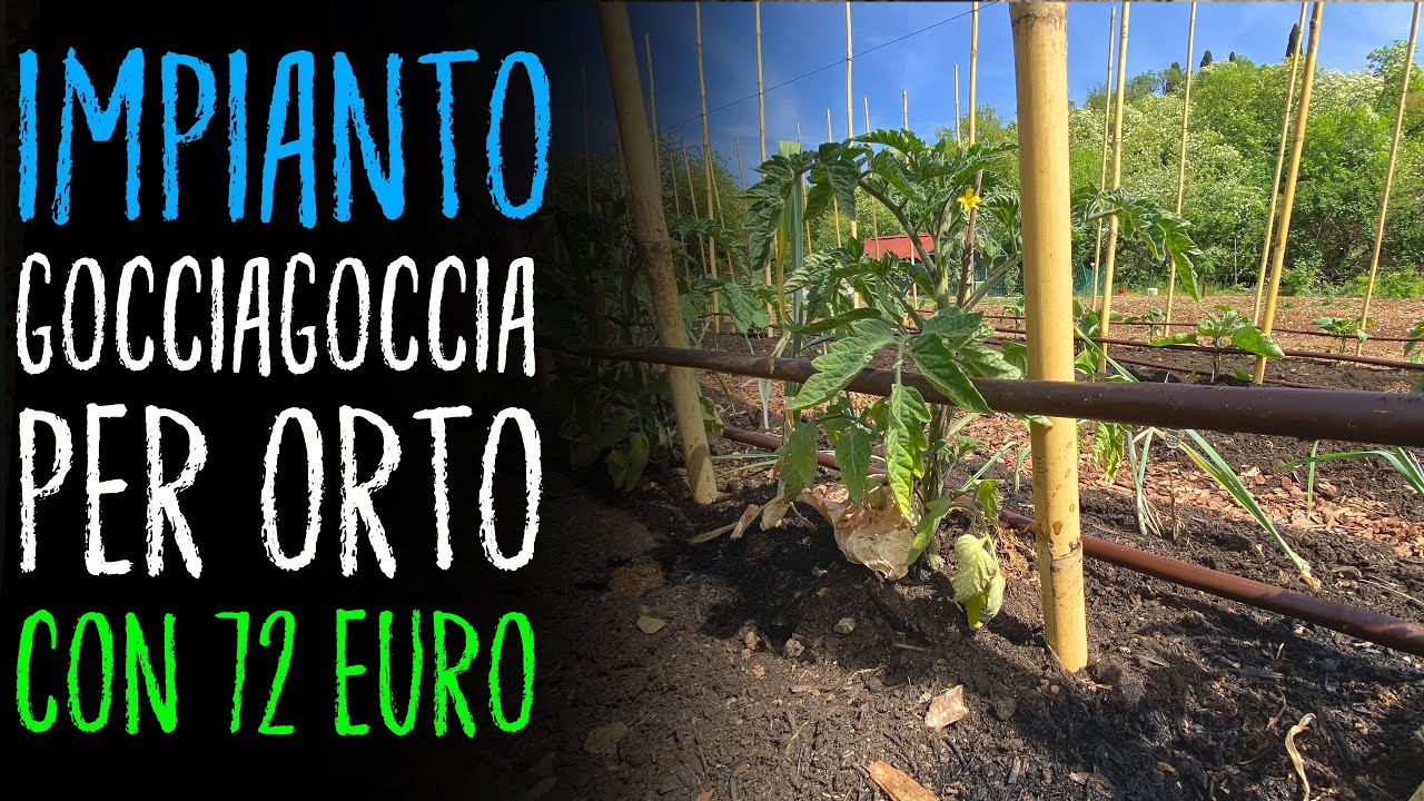 IMPIANTO GOCCIALANTE PER L'ORTO