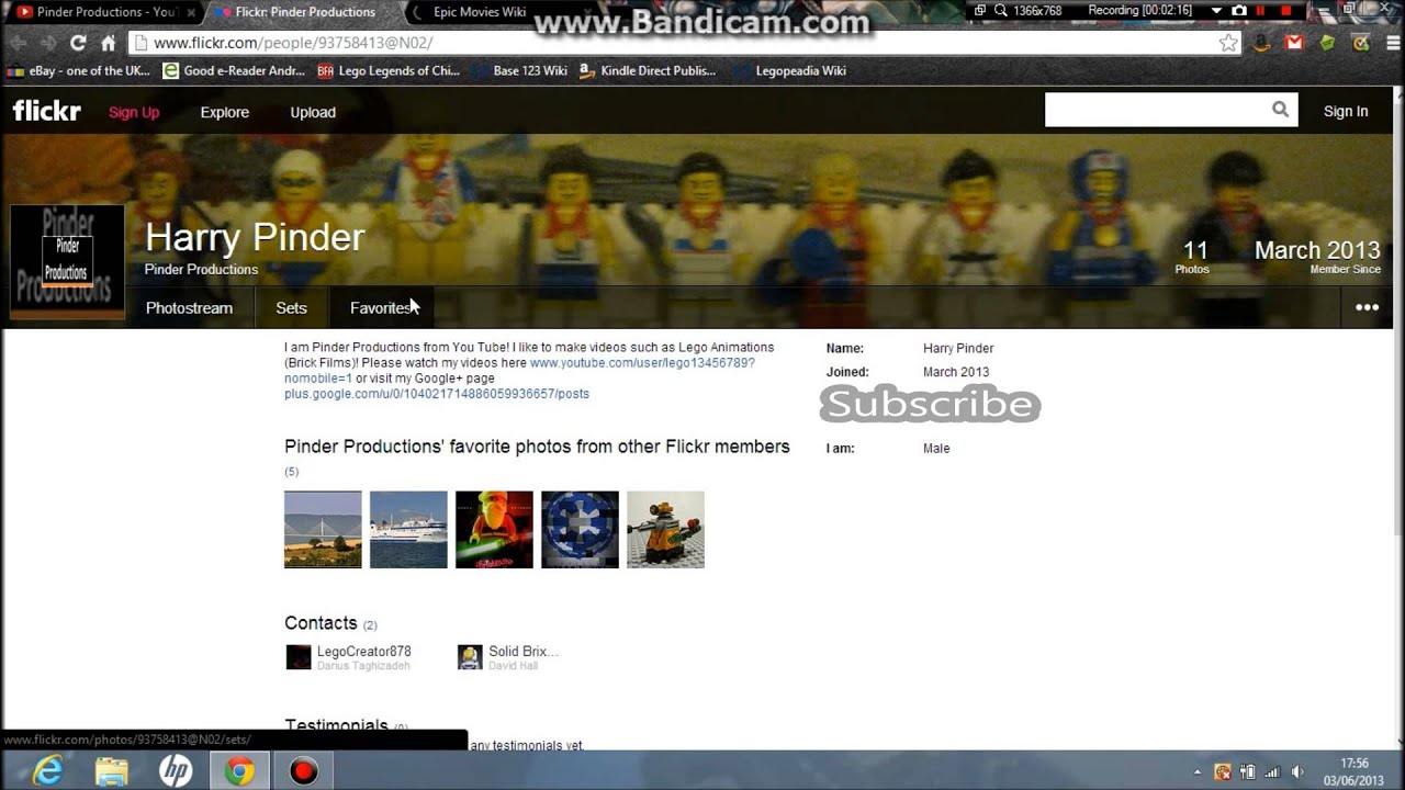 Pinder Productions vlog (June 3, 2013) Main Channel and Social Networks (HD)