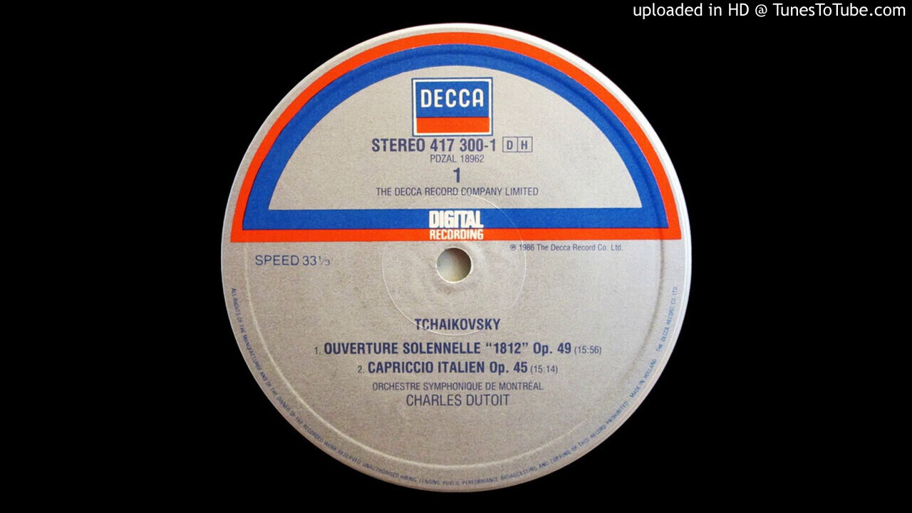 Overture ''1812'', Op.49 (Decca LP Digital Recording Version) - YouTube