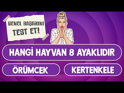 GENEL KÜLTÜR BİLGİ YARIŞMASI : Genel Kültürün Ne Kadar İyi Test Et | Çocuklar için bilgi yarışması 🧠