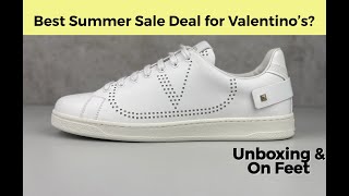 The best luxury sneaker sale deal this summer? | VALENTINO GARAVANI Backnet | UNBOXING & ON FEET
