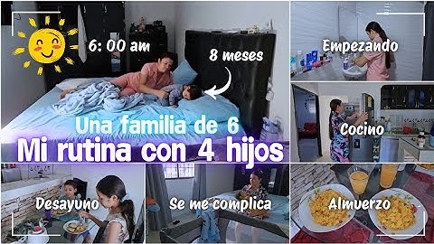 ☀️MI RUTINA DE MAÑANA CON 4 HIJOS ☀️MAMÁ Y AMA DE CASA DE TIEMPO COMPLETO 🏠🏡MIS DÍAS EN EL HOGAR🫧🧹