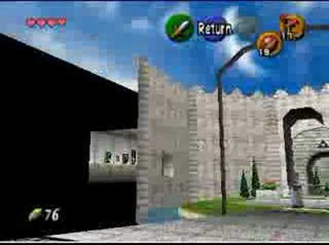 Link Moon Jumps Inside Castle