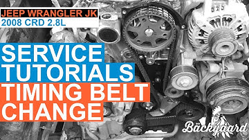 Timing Belt Change - 2008 Jeep Wrangler JK  CRD - Service Tutorial -  chevrolet colorado timing belt replacement