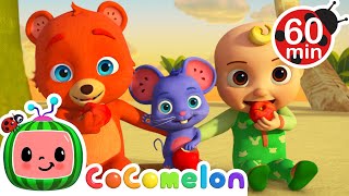Jj And His Animal Friends Eat Apples And Bananas! | Fun With Jj! | Cocomelon Nursery Rhymes & Songs