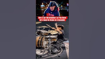 How A 6yr Old Drummer Let You Know he’s Good On Drums In 6 Seconds!