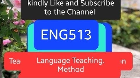 ENG513 Quiz 2 | Language Teaching Method #viral #correct #real