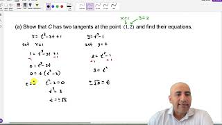 Calculus II, Day 29, Ch 10 Sec 2, Calculus with Parametric Curves