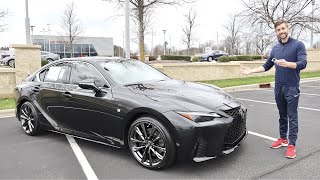 2023 Lexus IS 350 F Sport: POV Start Up, Test Drive, Walkaround and Review