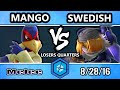 Shine 2016 SSBM - C9 Mango (Falco) Vs. Swedish Delight (Sheik) Smash Melee Losers Quarters