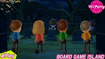 Wii party Board Game Island gameplay (Eng Sub) Player Greg vs Holly vs Gabriele vs Takashi