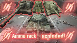Full Ammo Racks compilation WOT Blitz by RUSSIAN ARMORED UNIT