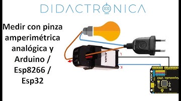 Pinza amperimétrica con salida analógica de tensión con Arduino Esp8266 Esp32 etc