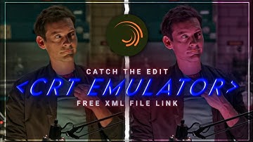 CRT Emulator like @catchthedit in Alight Motion🔥 | Free XML preset