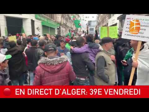 En direct dAlger  39e vendredi 2