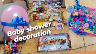 Baby shower decoration!! gift hamper!! My first vlog!! #myfirstvlog #babyshower #youtube #vlog