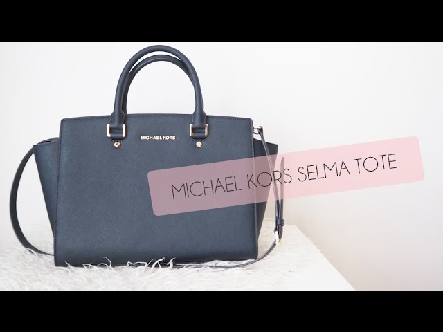 Michael Kors Selma Large Saffiano Leather Satchel Bag 30S3GLMS7L