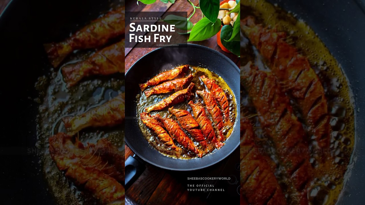 #shorts Kerala Sardine Fish Fry Recipe | Kerala Mathi Fry Recipe | Meen Porichathu