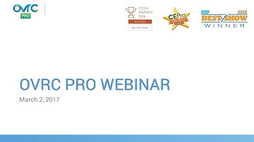 WEBINAR - Introduction to OvrC Pro