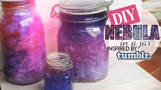 DIY Nebula in a Jar  Tumblr Inspired  TWO METHODS