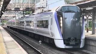 【JR東日本】特急かいじ40号新宿行きE353系S104編成3140M高尾駅2番線通過シーン