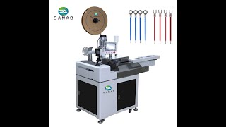 Automatic 5 wire crimping and tinning machine #factory #machine