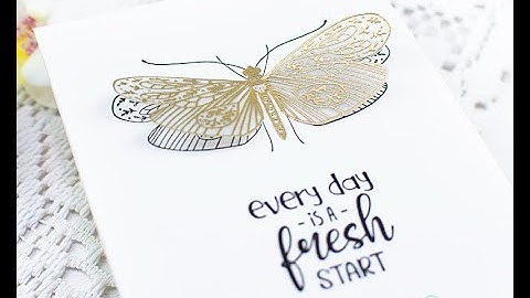 Unity Quick Tip: Gold Embossed Layered Vellum Card