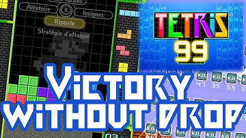 [Tetris 99] Then I got a victory without Hard drop/Soft Drop