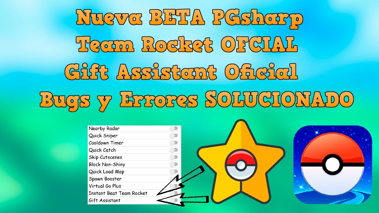 NUEVA BETA PGSHARP 1.28.0 YA DISPONIBLE POKEMON GO JOYSTICK - YouTube