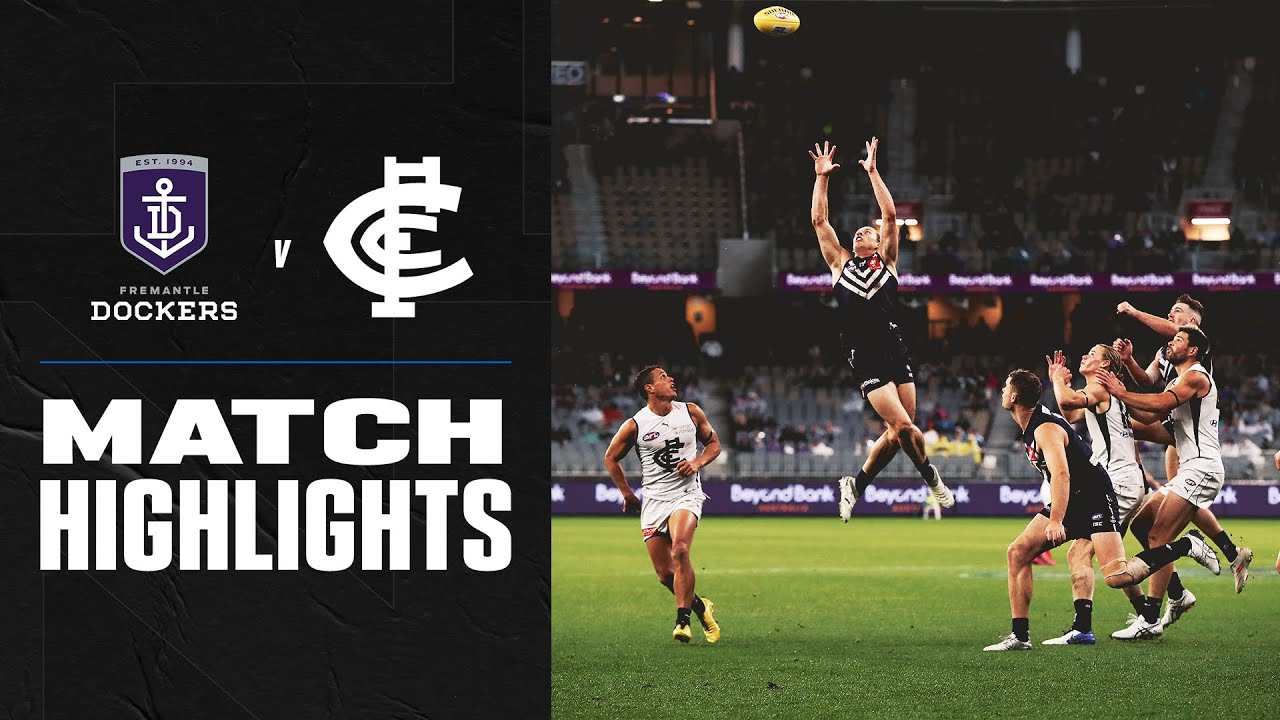 Round 12: Fremantle vs Carlton (2020)