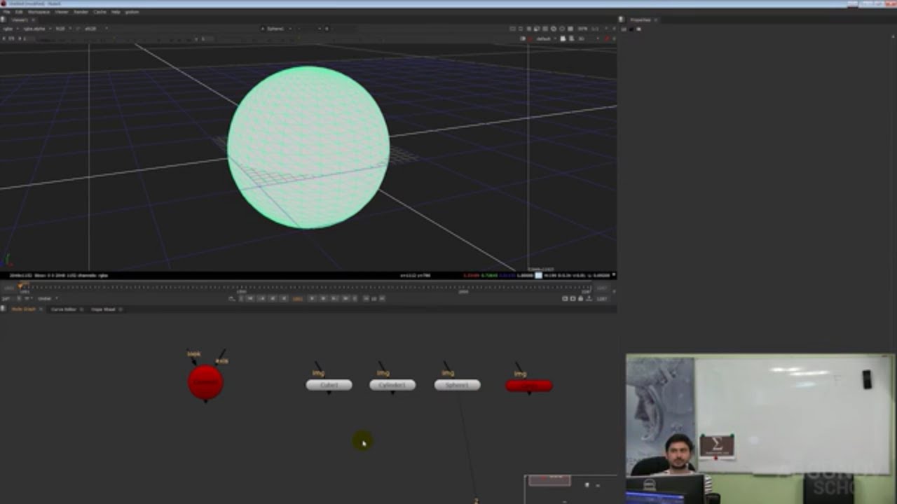 11.1 Представление 3D в Nuke: Навигация и базовые инструменты