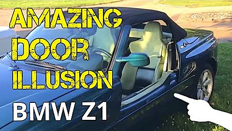 Amazing Disappearing Doors BMW Z1 - How do they work ? -Demonstration