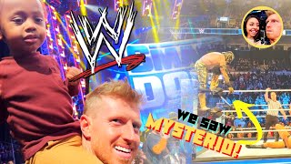 Toddler's FLOOR SEAT experience at WWE
