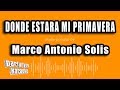 Marco Antonio Solis - Donde Estara Mi Primavera (Versión Karaoke)