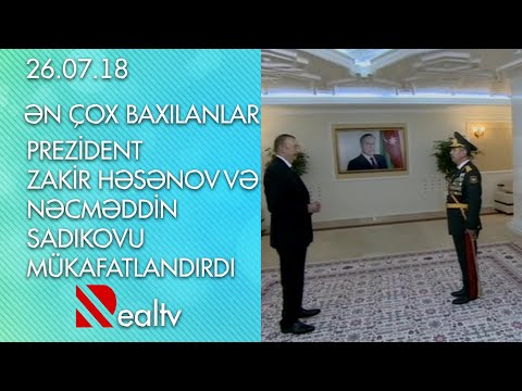 Prezident Zakir Həsənov və Nəcməddin Sadıkovu mükafatlandırdı