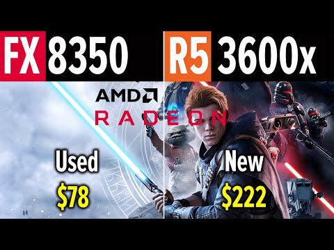 Сравнение FX 8350 vs R5 3600x с видеокартой RX 5700 XT | FULL HD | 7 Games