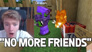 Dream finds TommyInnit secret base and explodes Tommy's home  - Dream SMP
