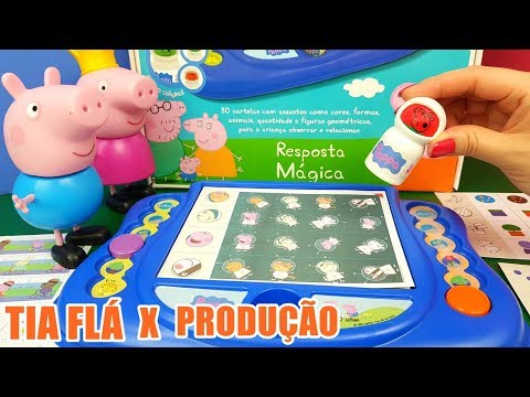 Tia Fla X Produção Jogo Resposta Mágica Peppa Pig